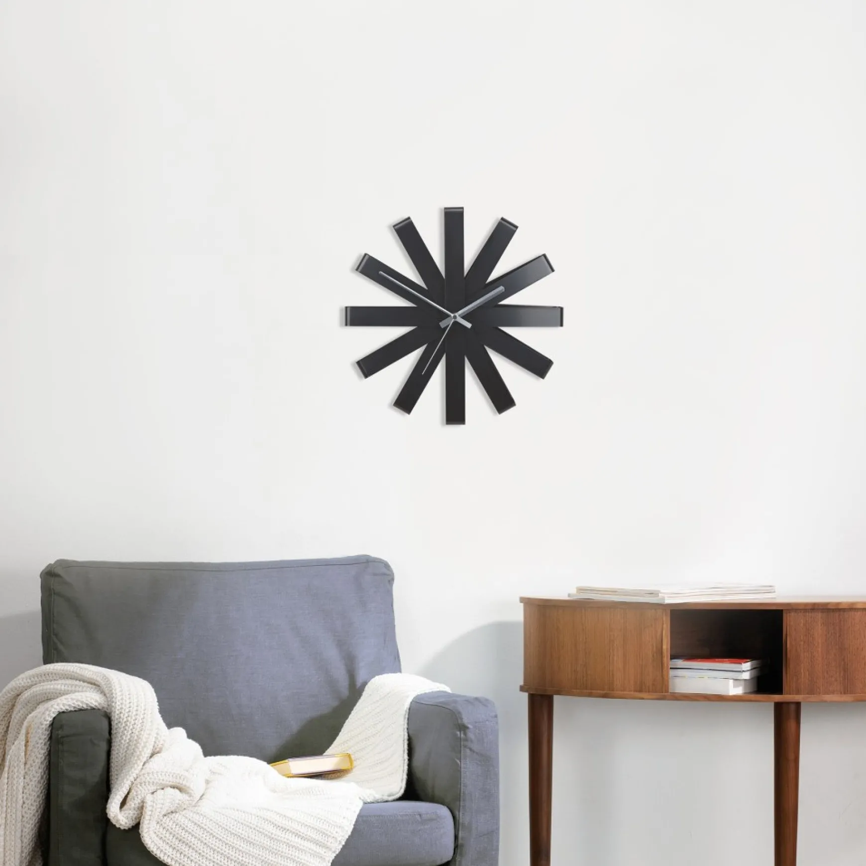 Clocks*Umbra 12" Clock Wall - Ribbon