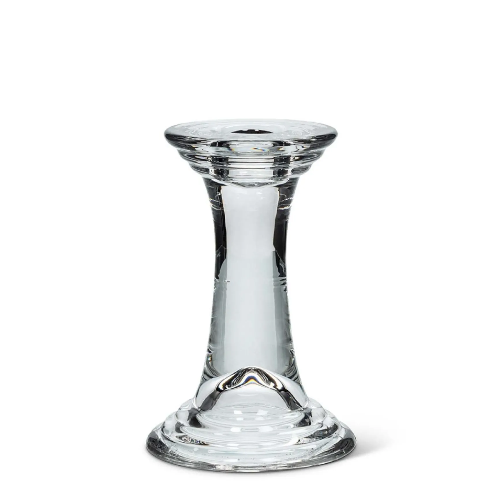 Candle Holders*Abbott 5" Glass Candle Holder