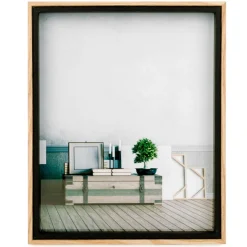 Plates & Wall Frames*Attitudes Import 8 X 10 Photo Frame - Black And Natural Contour