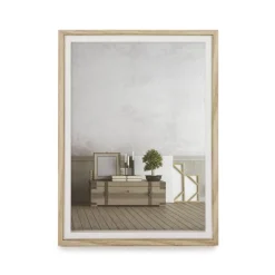 Photo Frames*Attitudes Import 5 X 7 Photo Frame - White And Wood