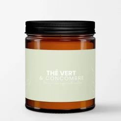 Scented Candles*Au Naturel Amber Candle 250 Ml - Green Tea And Cucumber