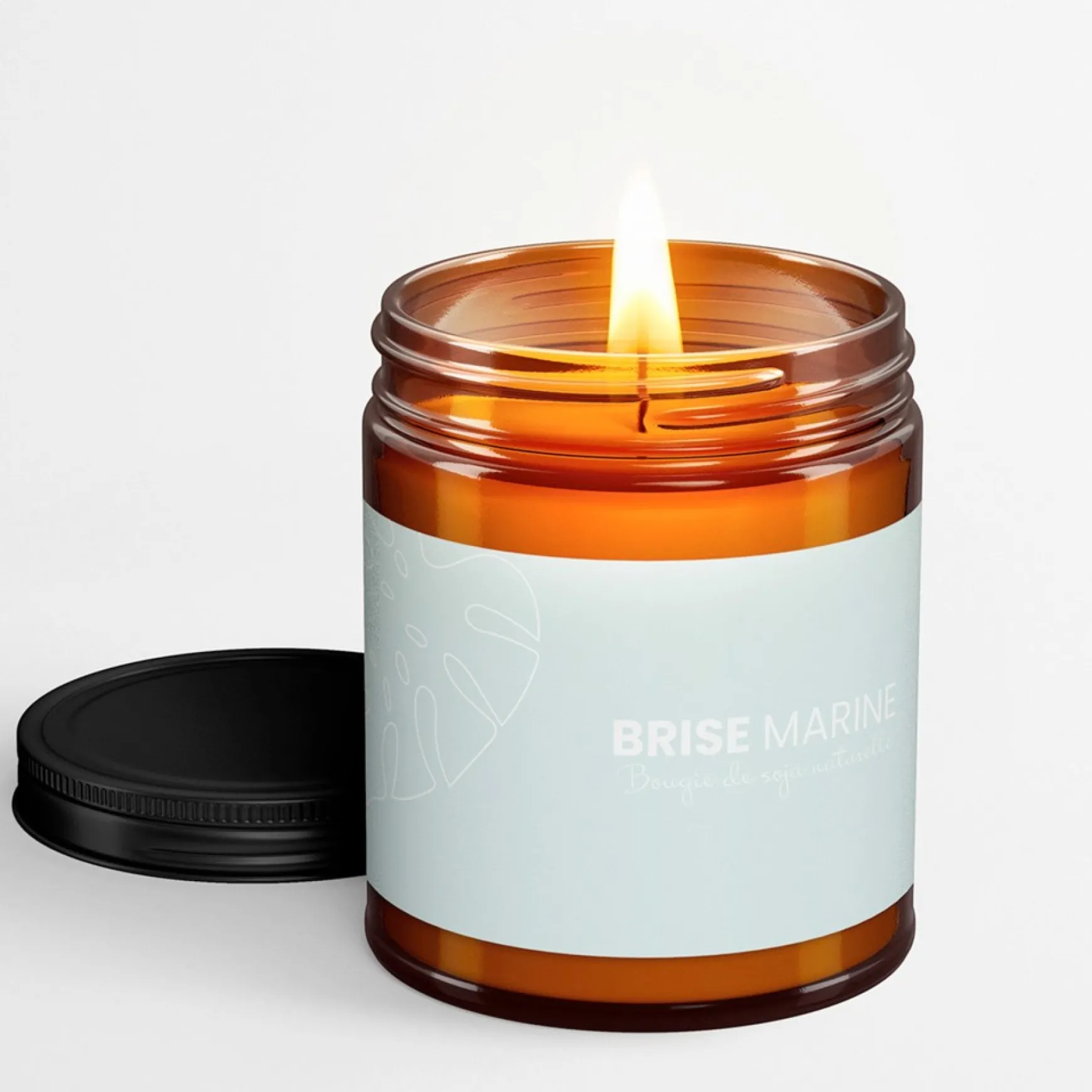 Scented Candles*Au Naturel Amber Candle 250 Ml - Sea Salt