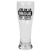 Products With Text*Attitudes Import 2 Beer Glass - J'Ai De La Broue Dans Le Toupet