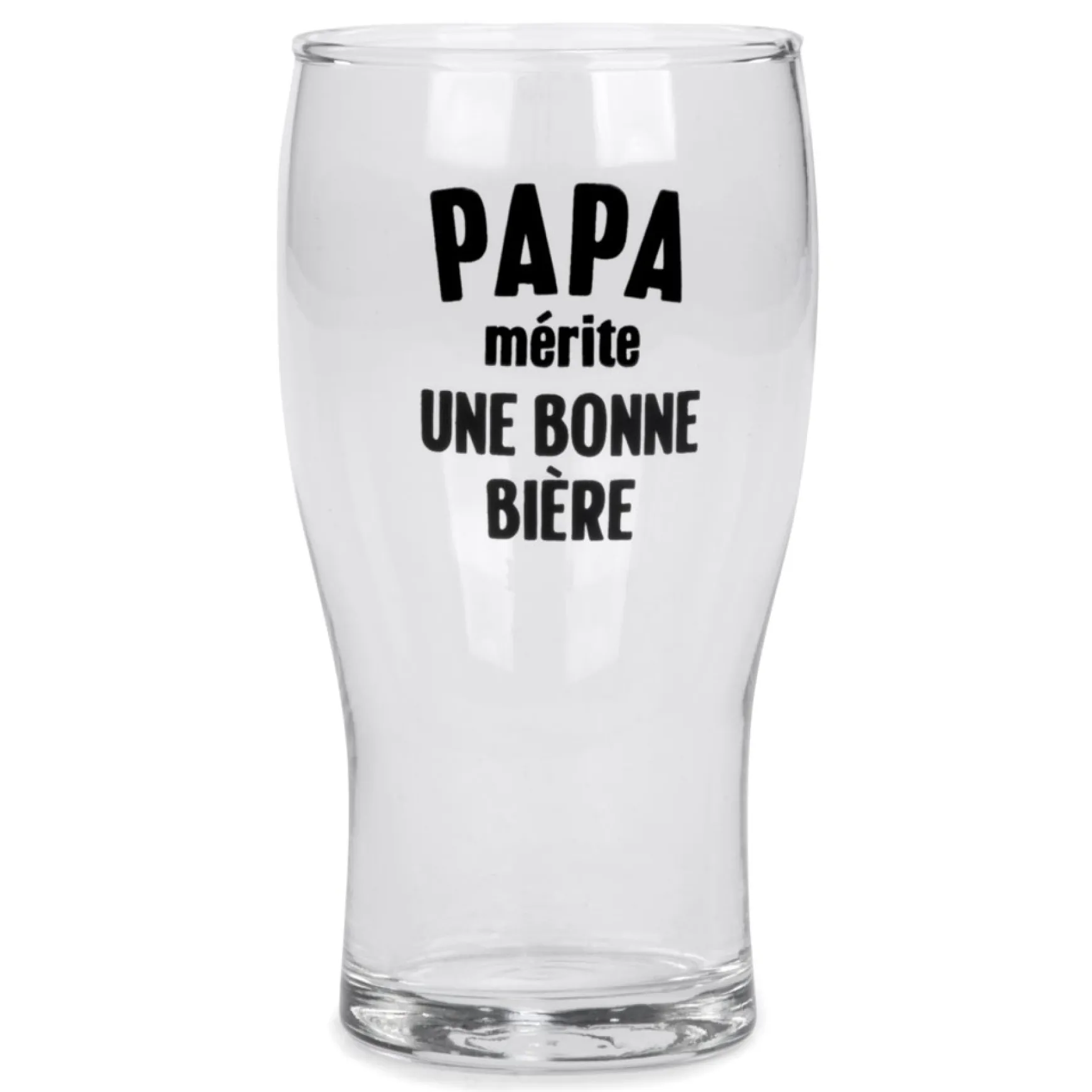Products With Text*Attitudes Import 2 Beer Glass - Papa Merite