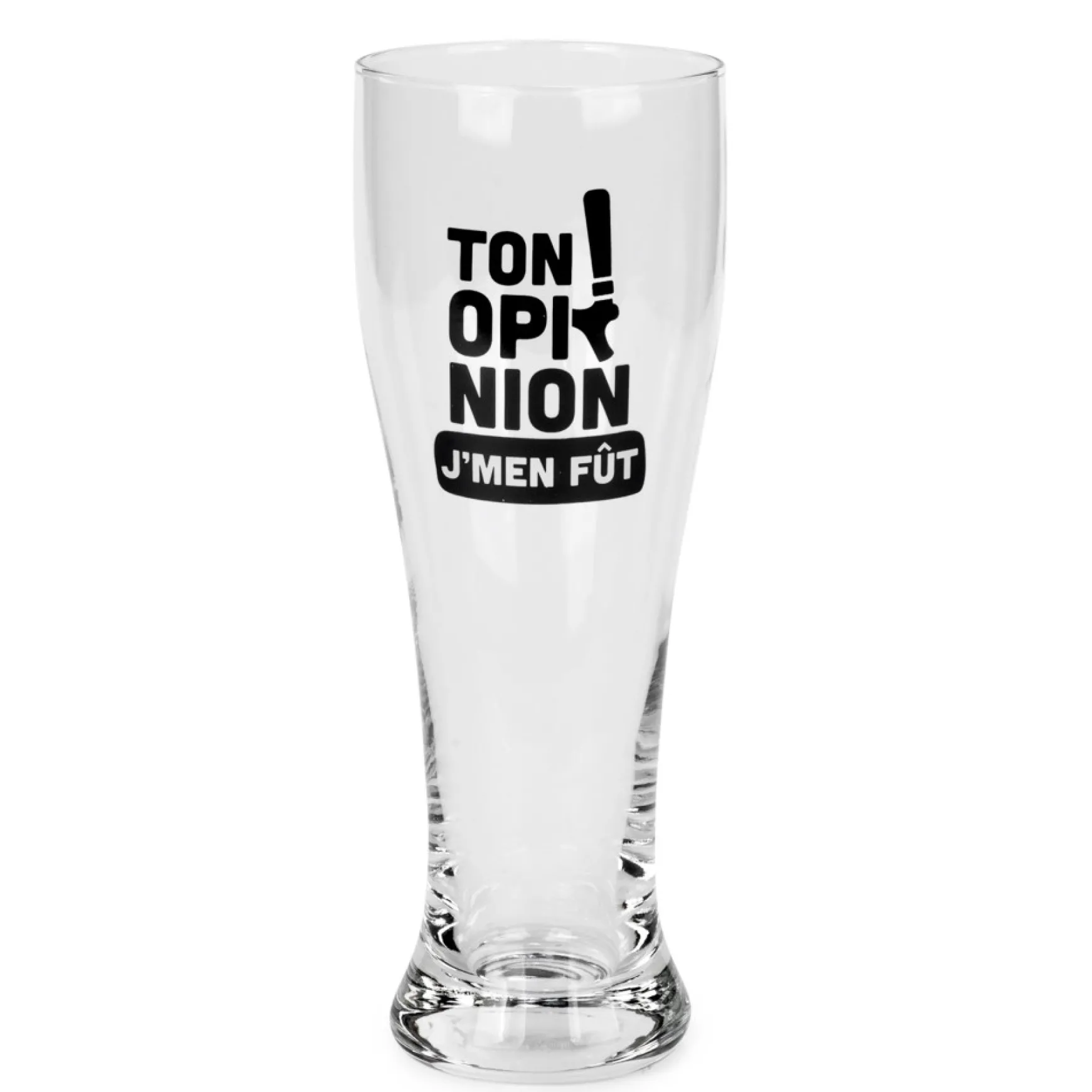 Products With Text*Attitudes Import 2 Beer Glass - Ton Opinion, J'M'En Fut