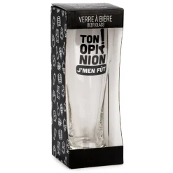 Products With Text*Attitudes Import 2 Beer Glass - Ton Opinion, J'M'En Fut