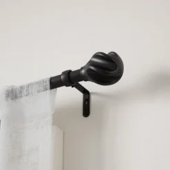 Poles & Curtains*Umbra Black Curtain Rod - Helix