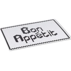 Tablecloths, Placemats & Napkins*Abbott Bon Appetit Placemat - Black And White