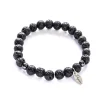 Bracelets*Dhyaan Bracelet With Customizable Charm For Men - Volcano