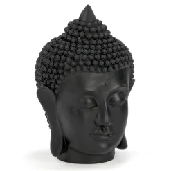 Decorative Objects*Attitudes Import Buddha Head - Black