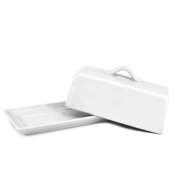 Dishware*Danesco Butter Dish - White Matte
