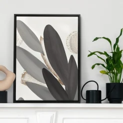 Canvases*Kozy X Oleka Canvas - Grey Foliage