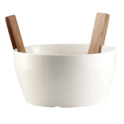 Serving Accessories*Safdie & Co Ceramic Salad Bowl With Utensils