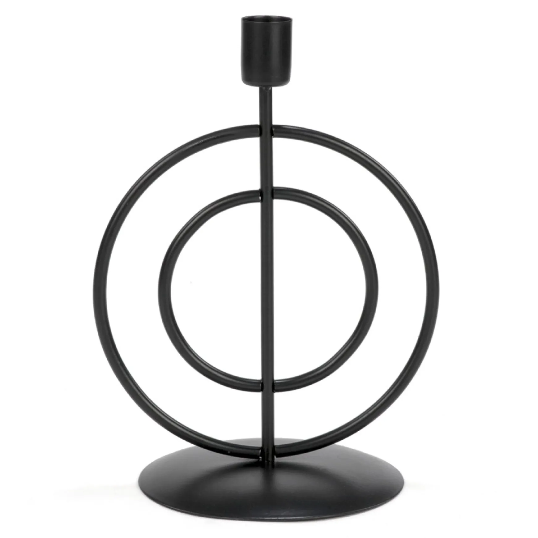 Candle Holders*Attitudes Import Circles Candle Holder - Black
