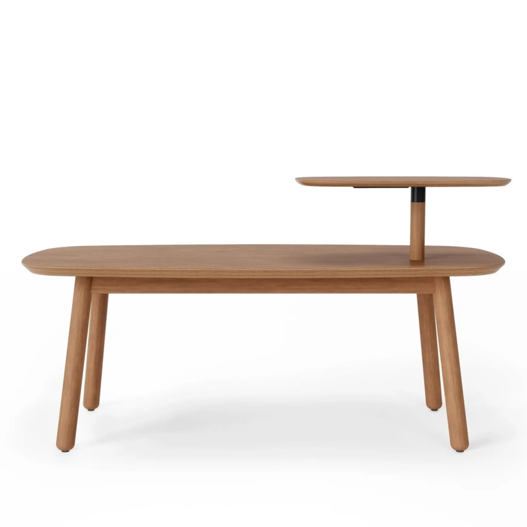 Tables*Umbra Coffee Table With Raised Shelf - Swivo