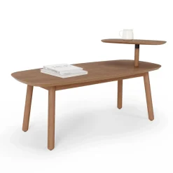 Tables*Umbra Coffee Table With Raised Shelf - Swivo