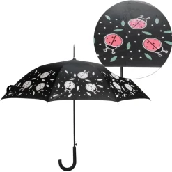 Umbrellas For Adult*Attitudes Import 2 Color Changing Umbrella - Ladybugs