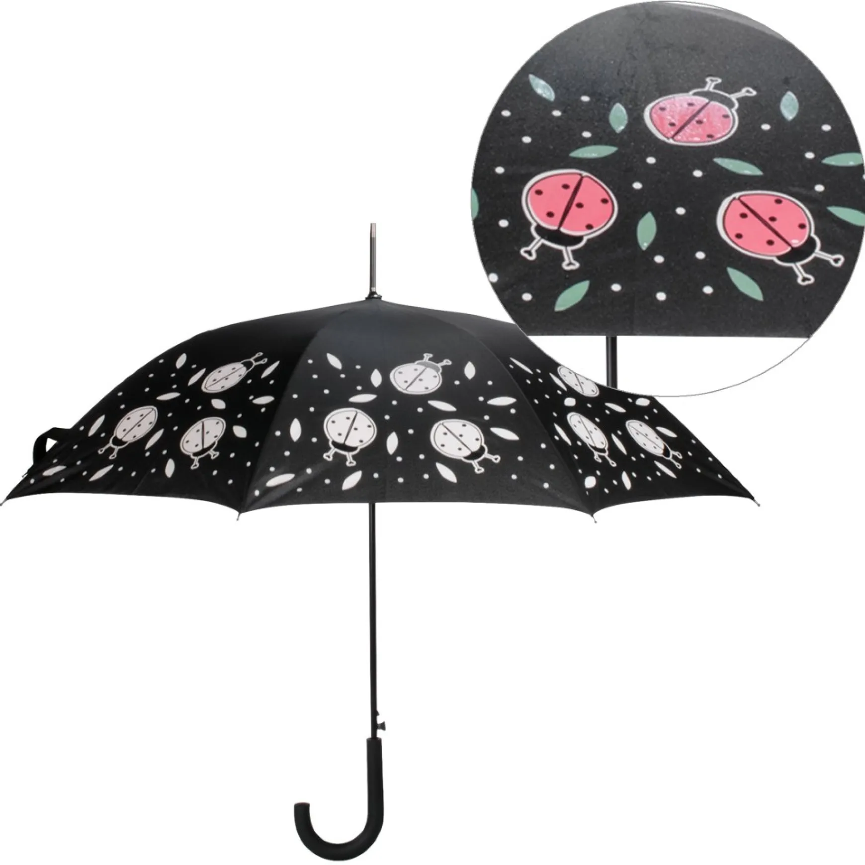 Umbrellas For Adult*Attitudes Import 2 Color Changing Umbrella - Ladybugs