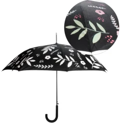 Umbrellas For Adult*Attitudes Import 2 Color Changing Umbrella - Flowers And Leafs