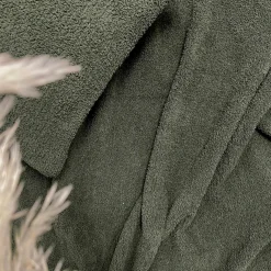 Throws*Agence K Deluxe Knitted Throw - Bottle Green