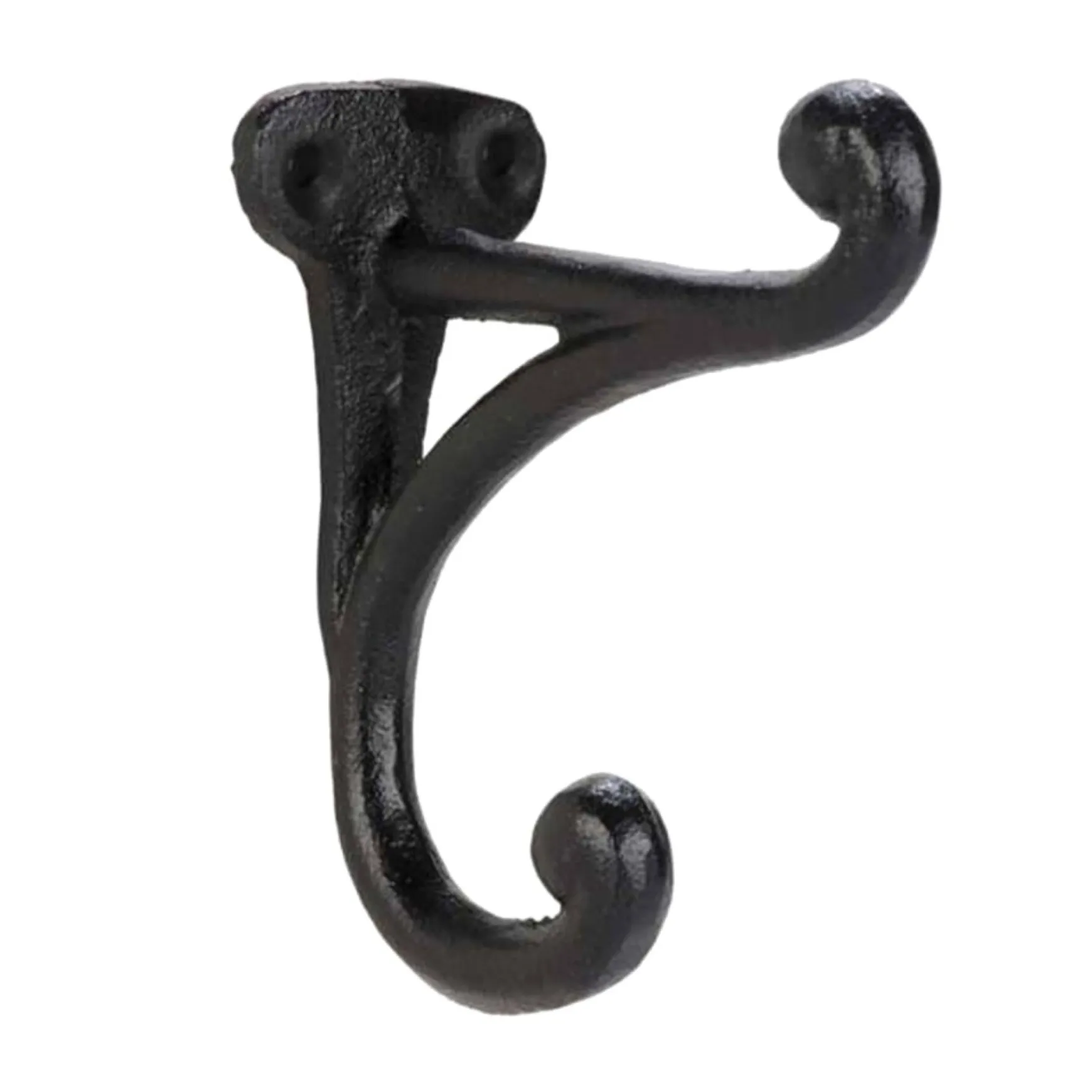 Handles & Hooks*Attitudes Import Double Wall Hook - Black