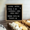 Decorative Objects*Ricardo Felt Board - Interchangeable Letters