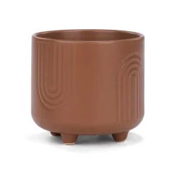 Vases & Pots*Attitudes Import Flowerpot On Stand - Rusty