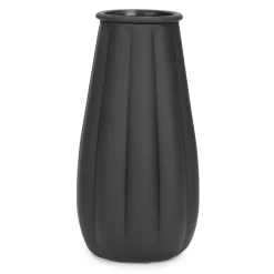 Vases & Pots*Attitudes Import Frosted Striated Vase - Black