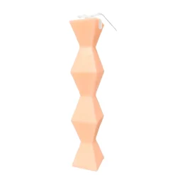 Decorative Candles*Nostalgia Import Geo Candle - Peach