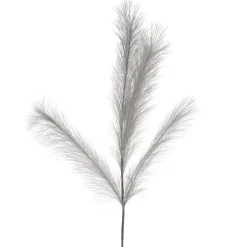 Dried Stems & Flowers*Attitudes Import Grey Feathers Stem - Illuminated