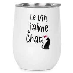 All For Wine*Attitudes Import 2 Isothermal Wine Glass - J'Aime Chat