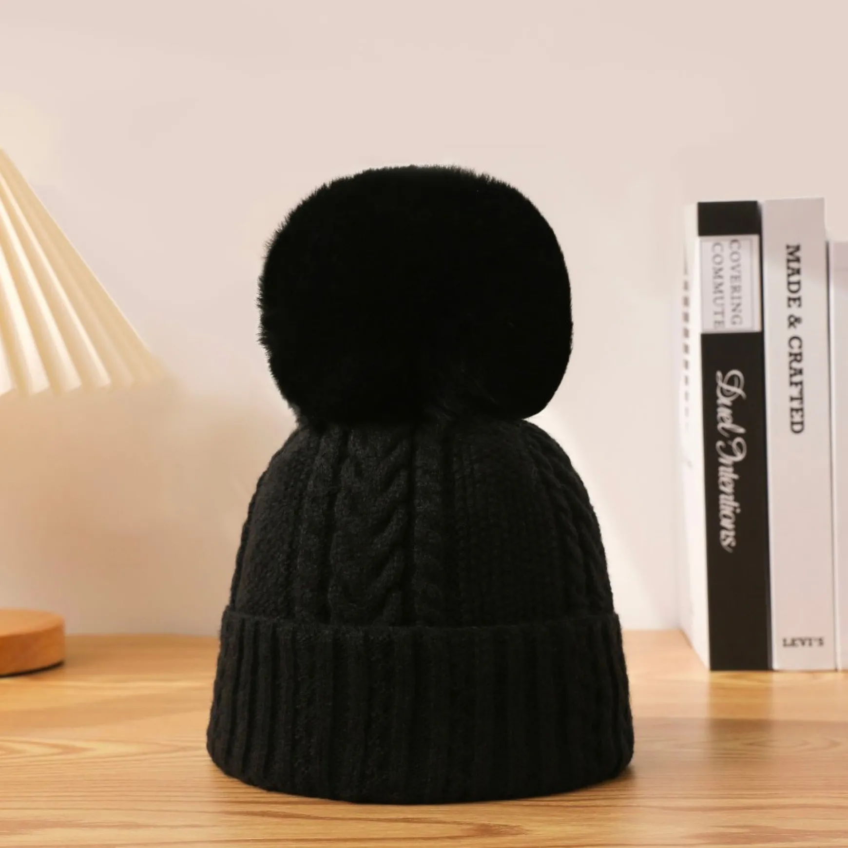 Scarves, Gloves & Hats*Pathz Knit Toque With Pompon - Black