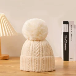 Scarves, Gloves & Hats*Pathz Knit Toque With Pompon - White