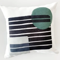 Cushions*Les textiles Patlin Kozy Cushion - Green And Black