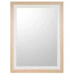 Mirrors*Attitudes Import 2 Large Rectangular Mirror - Wood And White