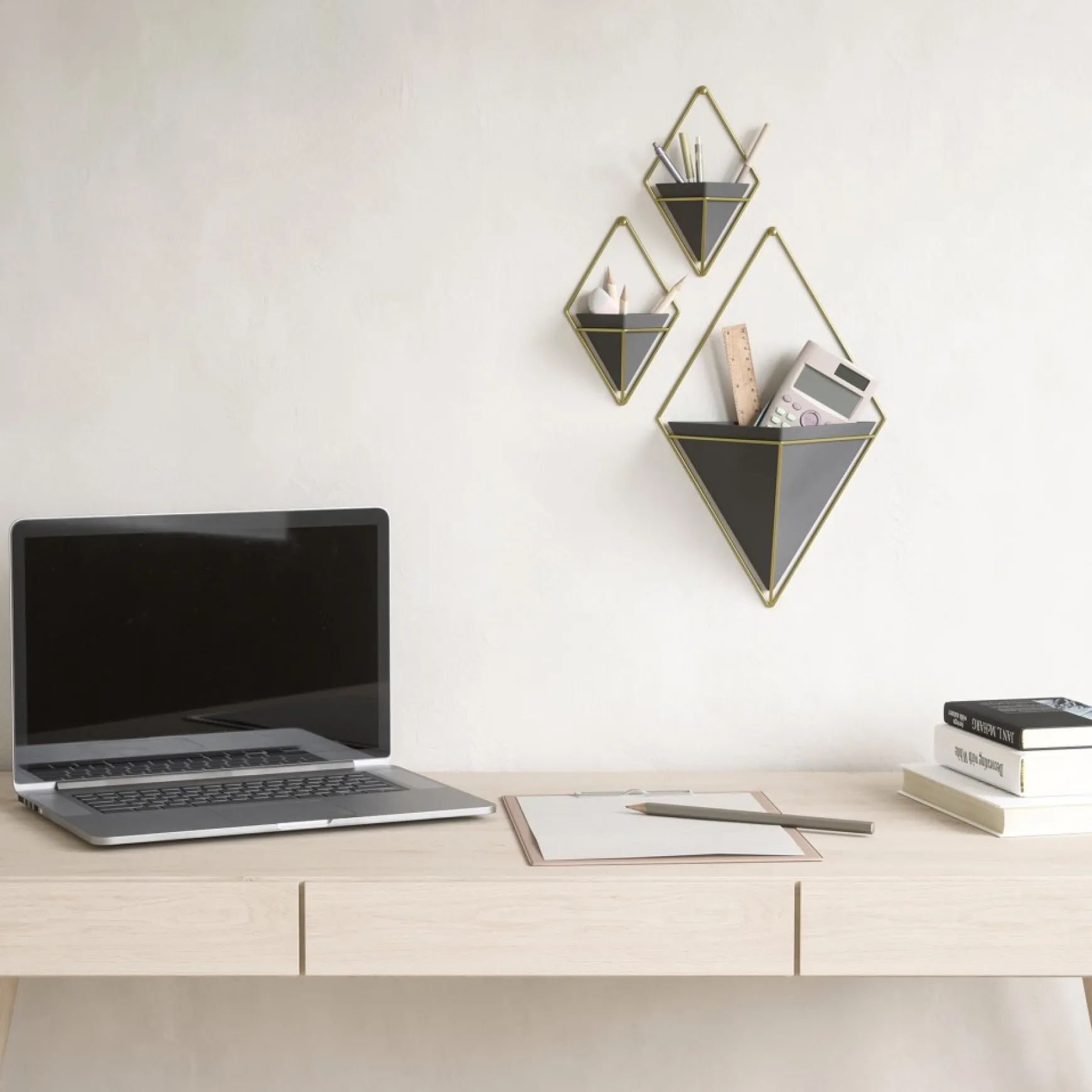 Wall Planters*Umbra Large White Wall Planter - Trigg
