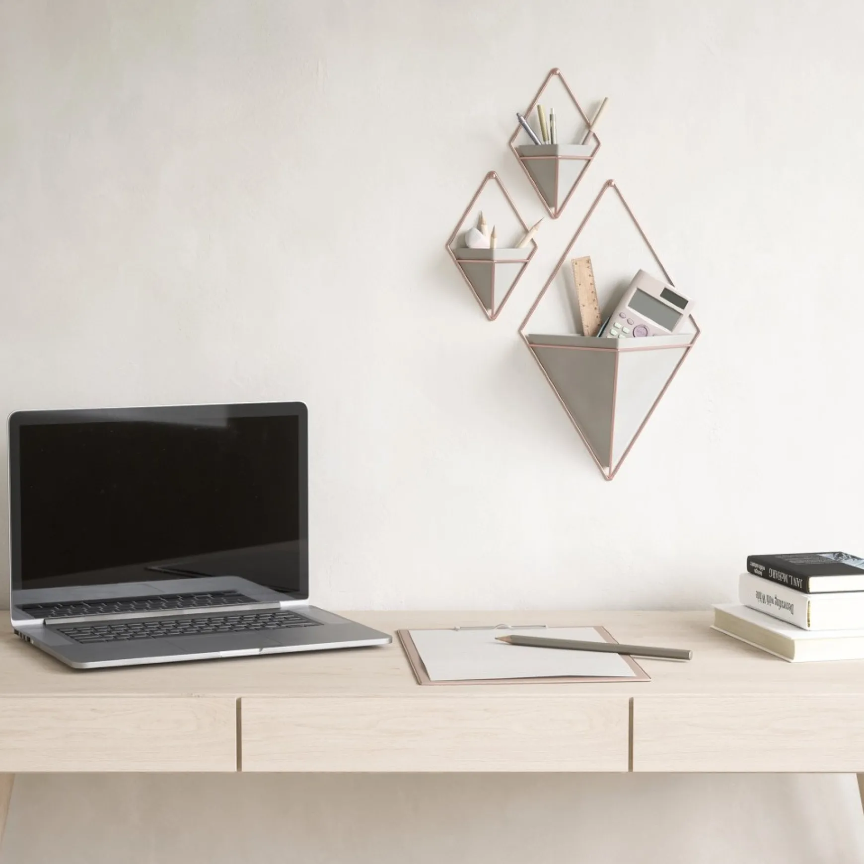 Wall Planters*Umbra Large White Wall Planter - Trigg