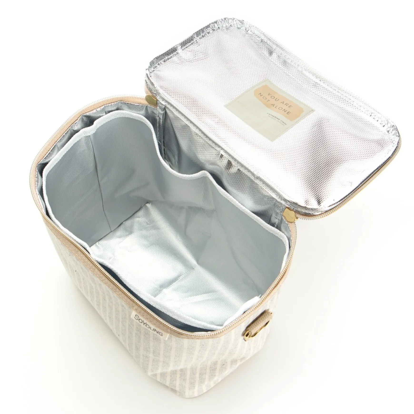 Lunches*So Young Lunch Box - Sand & Grey Striped