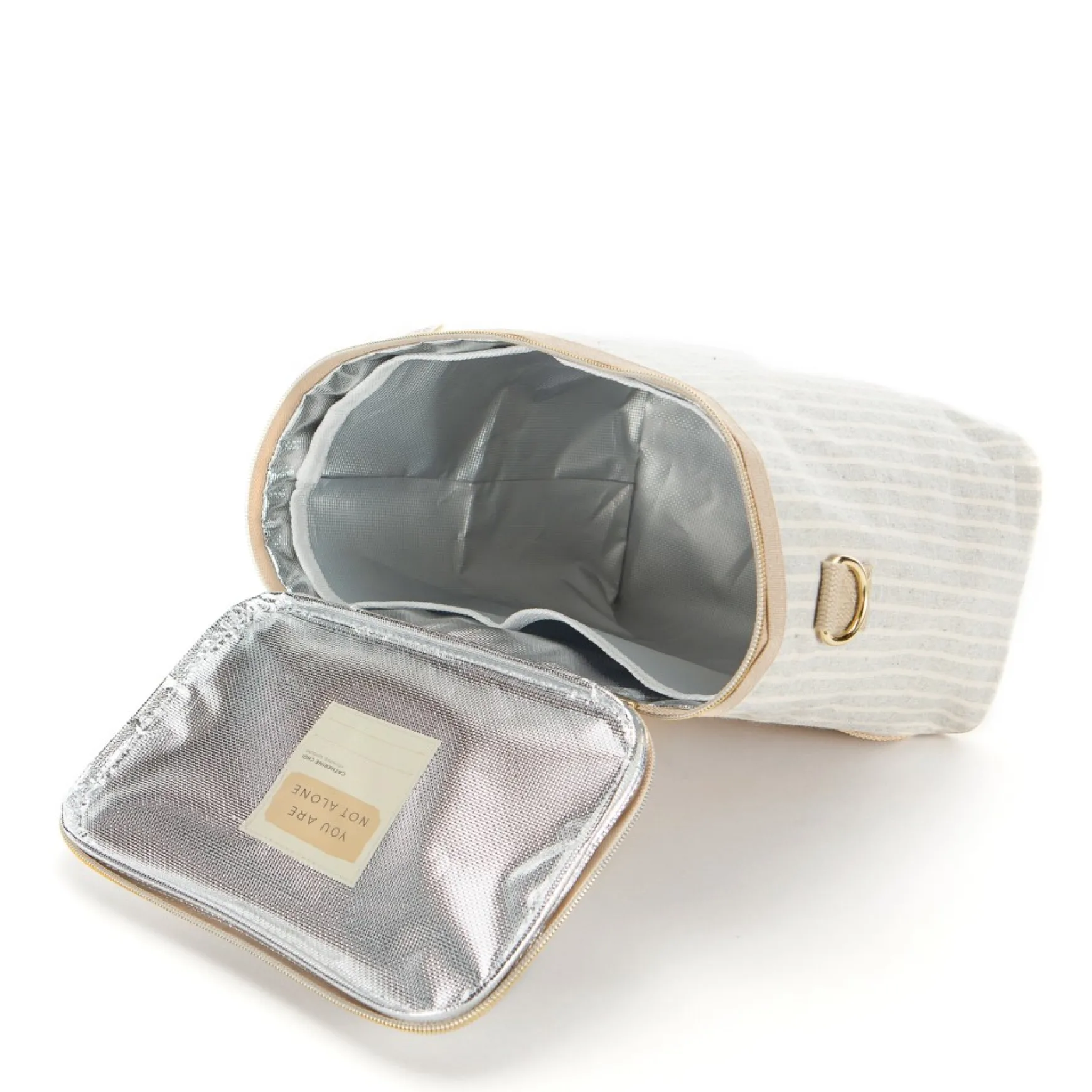 Lunches*So Young Lunch Box - Sand & Grey Striped
