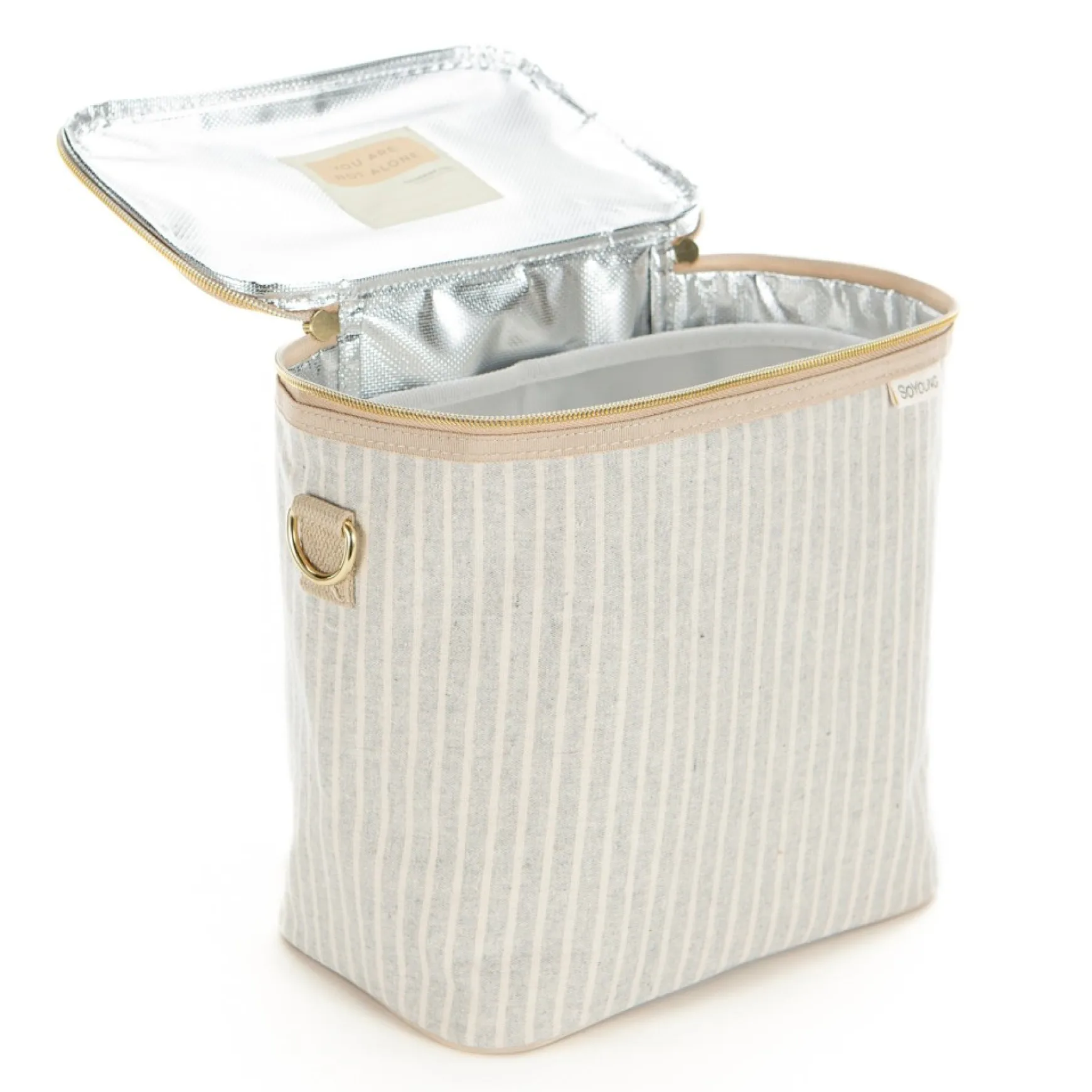 Lunches*So Young Lunch Box - Sand & Grey Striped