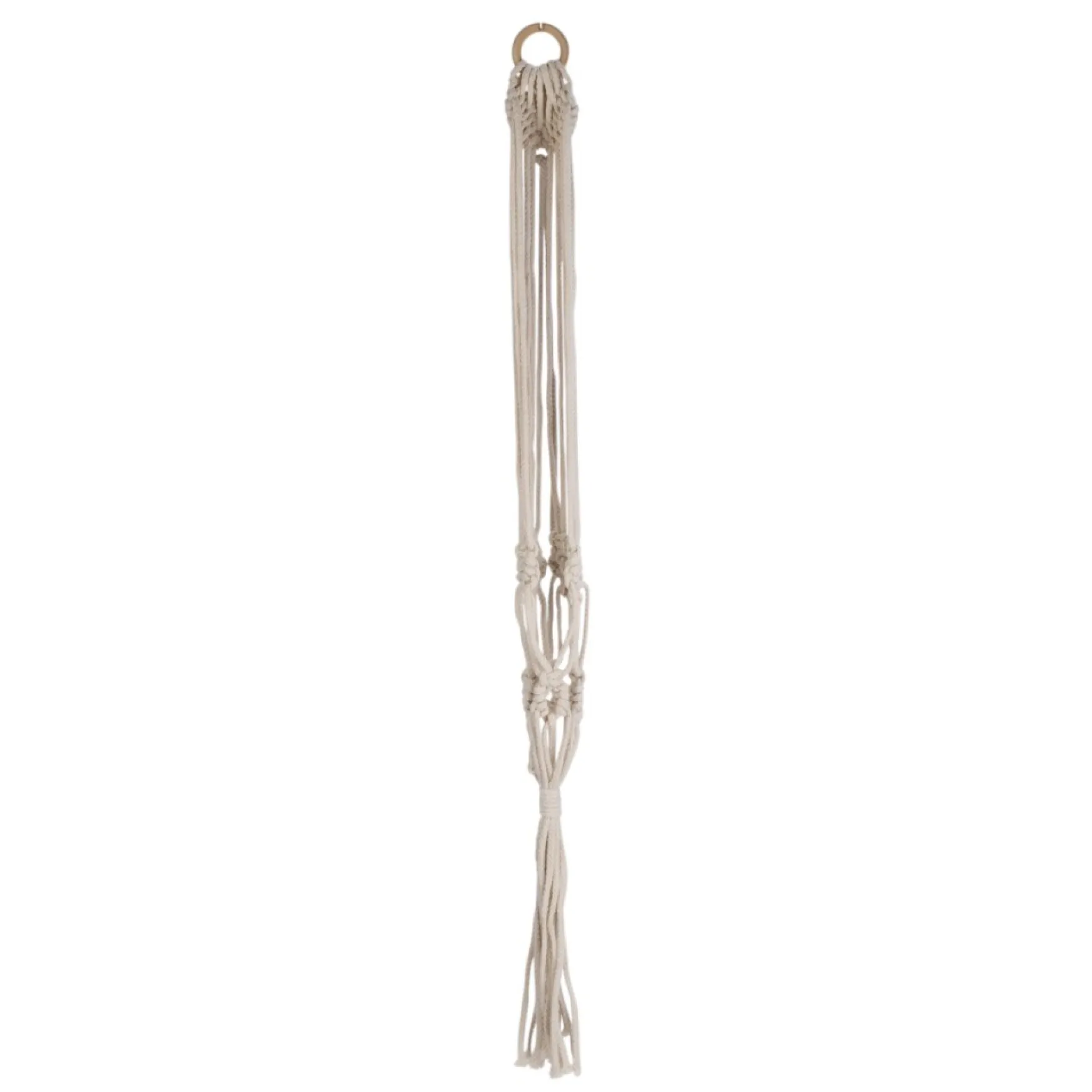 Planters*Attitudes Import Macrame For Hanging Planter - Natural