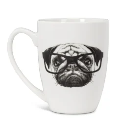 Mugs*Abbott Mug - Pug With Glasses