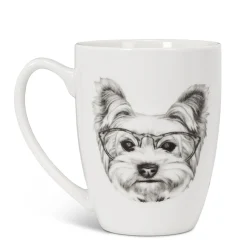 Mugs*Abbott Mug - Yorkie With Glasses