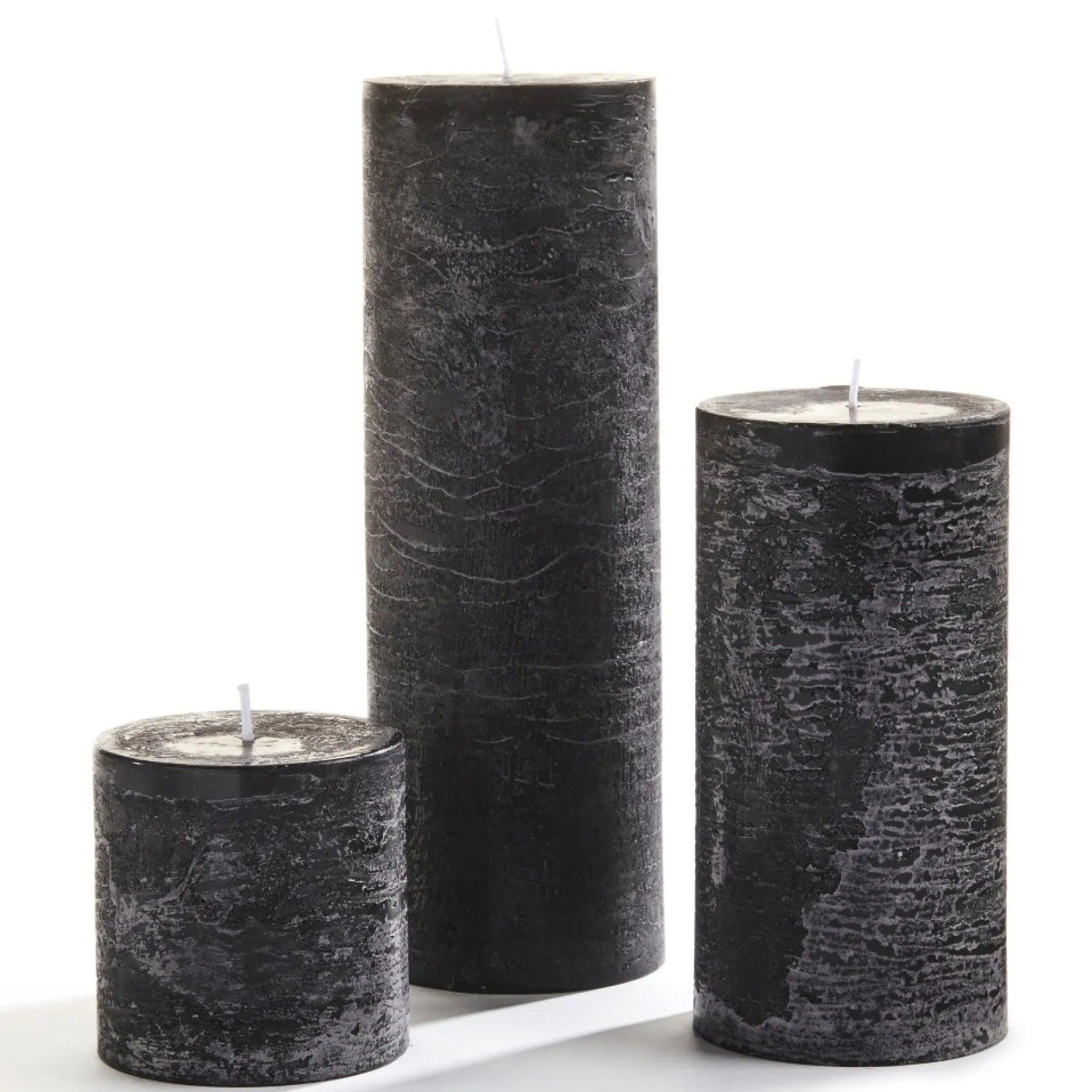 Decorative Candles*Gift Craft Pillar 3X3 - Black