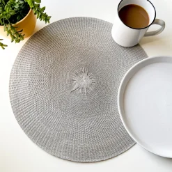 Tablecloths, Placemats & Napkins*Nostalgia Import Polyester Placemat - Grey