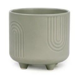 Vases & Pots*Attitudes Import Rainbow Pot On Stand - Green