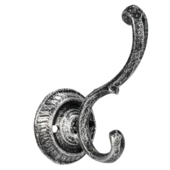 Handles & Hooks*Attitudes Import Round Base Hook - Silver