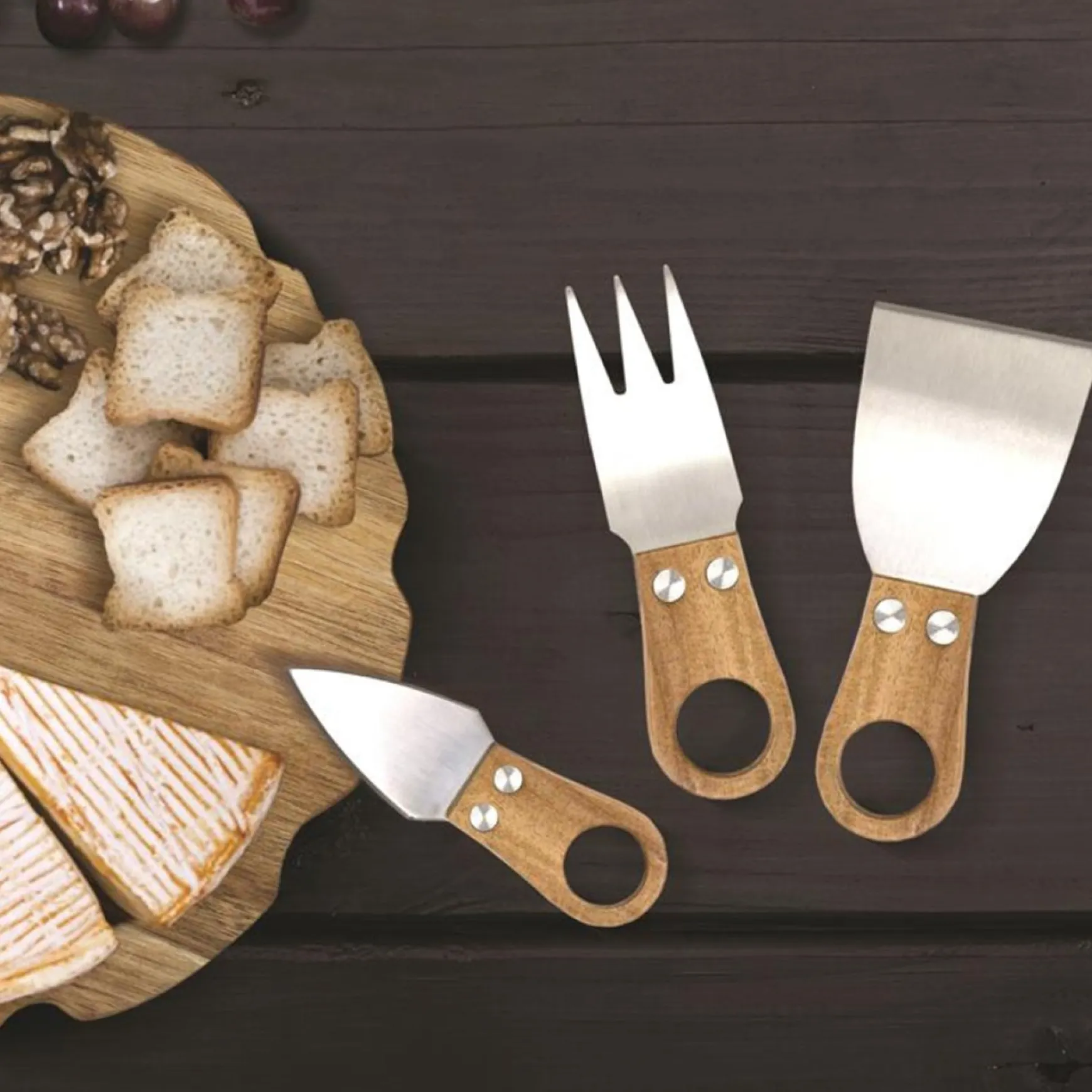Serving Accessories*Danesco Set Of 3 Cheese Knives