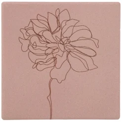 Serving Accessories*Attitudes Import Set Of 4 Coasters - Flowers