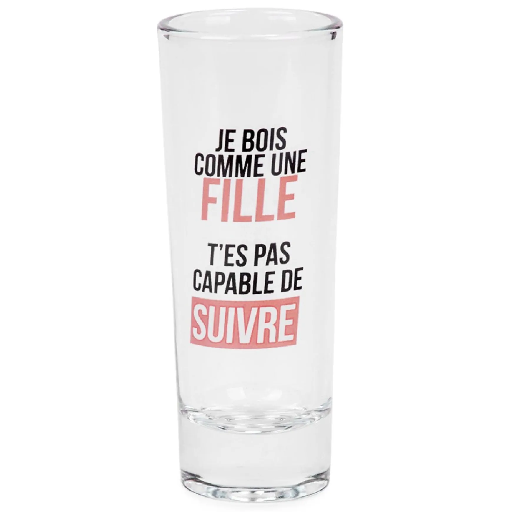 All For Spirits*Attitudes Import Set Of 4 Shot Glasses - Girl's Party